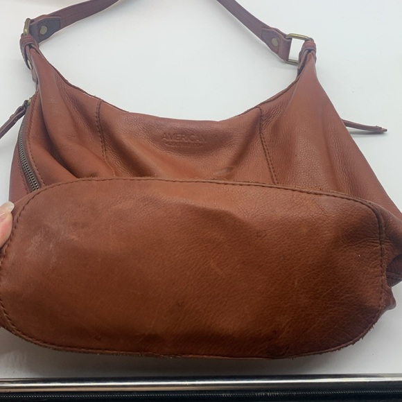 American Leather Company Carmel Color Shoulder Bag MCB6835K - Picture 3 of 14